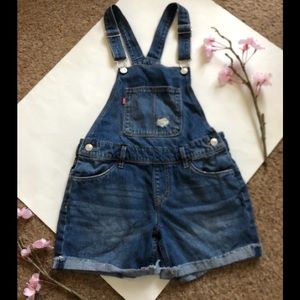Levi’s ShortTall Girl’s Overall Jean Shorts